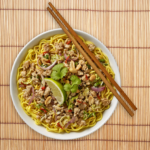 Wokka Noodles Recipes - Stir Fried Chicken with Chinese Cabbage and Thin Egg Noodles