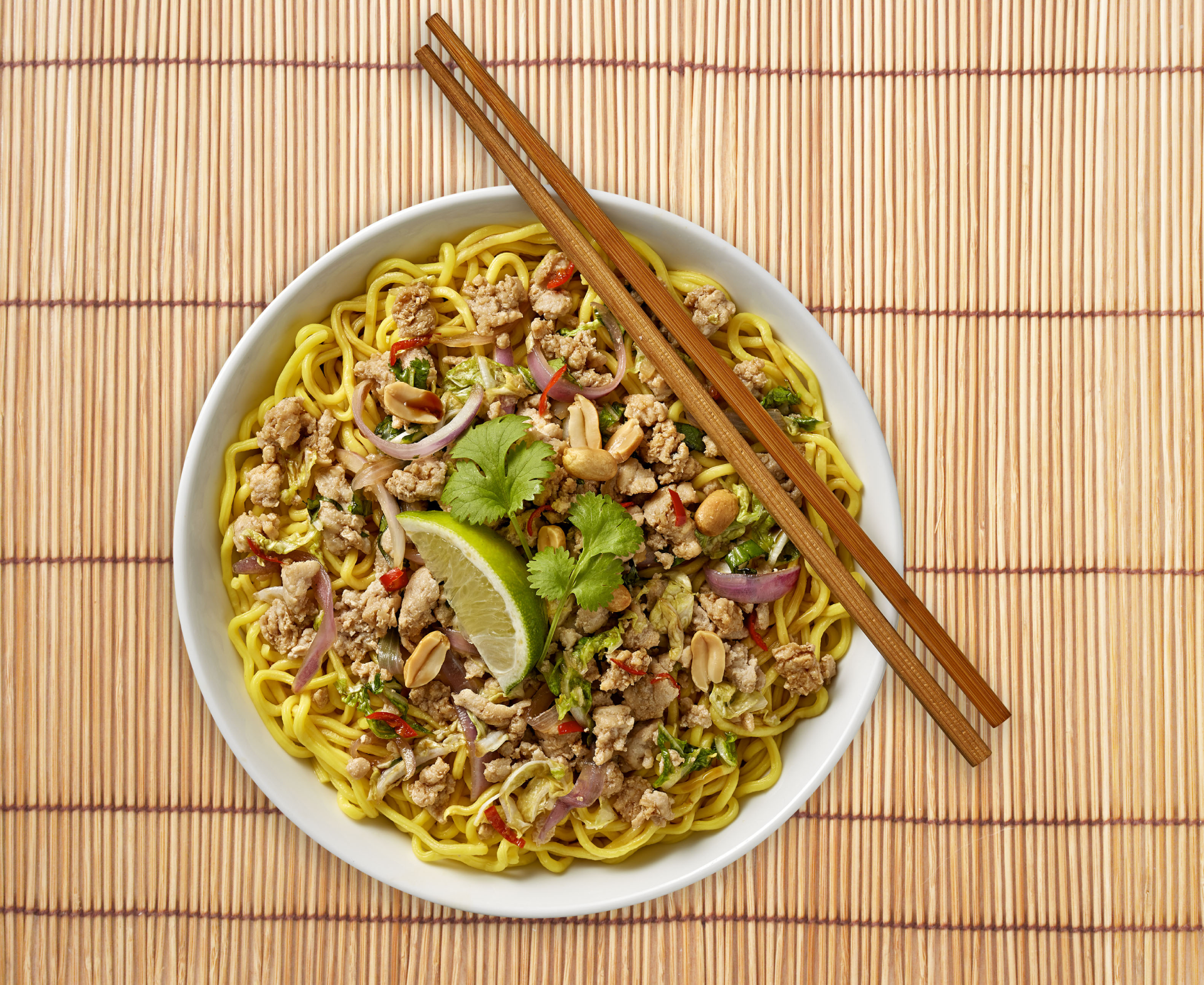 Wokka Noodles Recipes - Stir Fried Chicken with Chinese Cabbage and Thin Egg Noodles