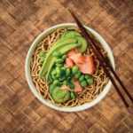 Wokka Noodles Recipes - Salmon & Green Vegetable Noodle Bowl Image 1