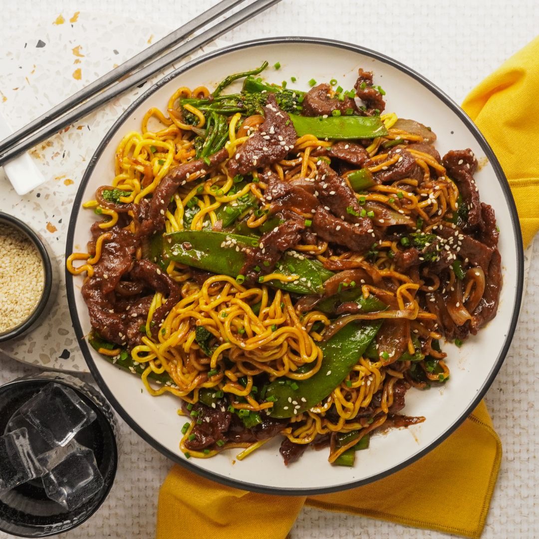 Wokka Noodles Recipes -- Beef with Black Bean Thin Egg Noodles